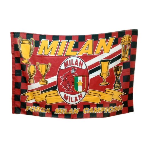 Bandiera milan vintage anni - milan,