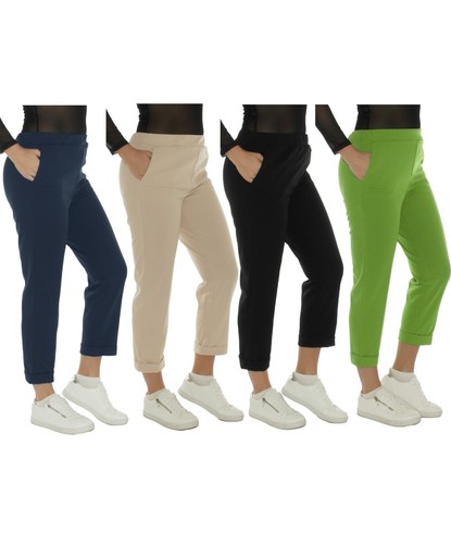 Pantaloni stoffa donna - pantaloni,