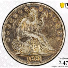 Mezzo dollaro Liberty 1861