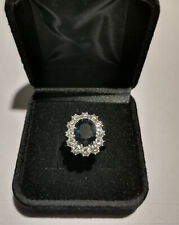 Anello Oro Zaffiro Brillanti