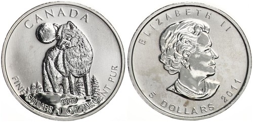 Canada dollari argento - 5,