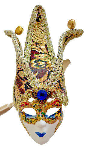 Maschera parete giullare - maschera, da