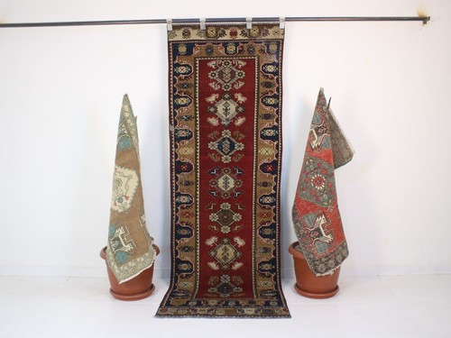 Tappeto runner turco vintage