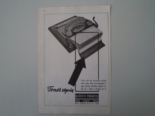 Advertising pubblicità 1936 - pubblicità,