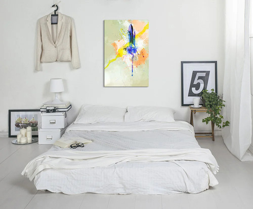 Quadro tela arte acquerello - su,