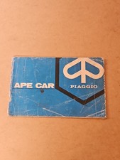 Piaggio Ape Car Manuale Di
