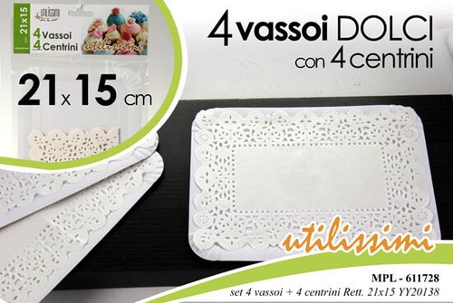 Vassoi centrini sotto - vassoi, +4