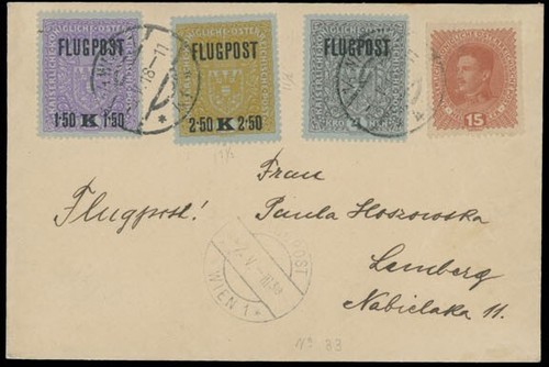1919 austria posta - posta, aerea