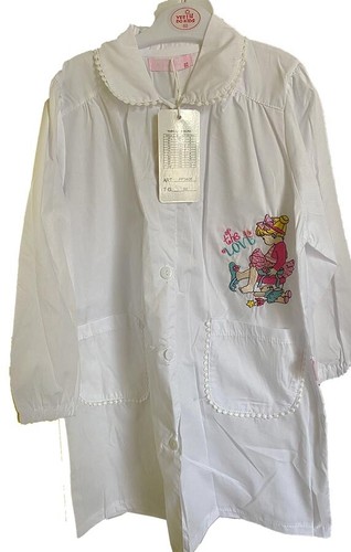 Grembiule bianco bambina - grembiule,