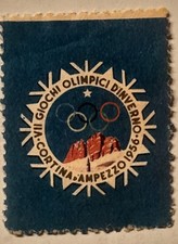 Erinnofilo  VII° Olimpiadi invernali. - CORTINA 1956 chiudibusta Giochi olimpici