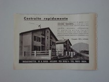advertising Pubblicità 1946 BLOCCHERIA ROSACOMETTA
