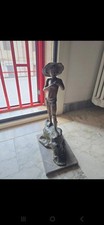Scultura in Bronzo Giovanni Varlese fine 800 inizi 900 Pescatorello