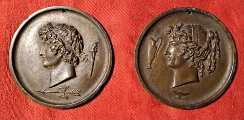 Bronzi antichi tondi bronzei - bronzi, antichi.