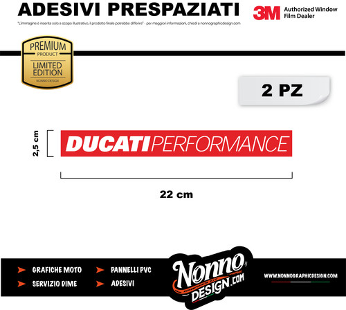 Adesivi ducati performance - adesivi,