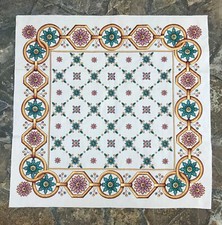 Ceramiche Vietri 100x100 cm TESSUTO GOBELIN TOVAGLIA CENTROTAVOLA