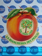 ADESIVO STICKER VINTAGE AUTOCOLLANT AUFKLEBER ORIGINAL LA BIANCHERIA DEL PESCO