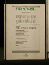 VITA NOTARILE. Esperienze Giuridiche. N 1 - parte 3. Giacomo Buttitta.