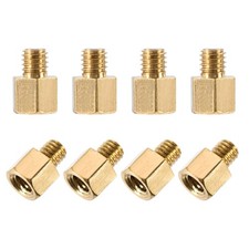 M3x4mm+3mm Male-Female Brass