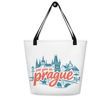 Borsa Prague Skyline Tote Bag