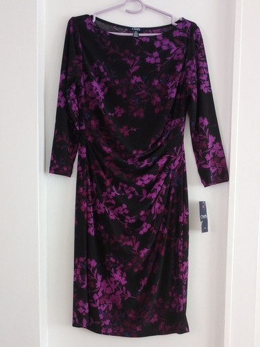 Chaps black purple floral - black,