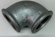 GOMITO 1''  FEMMINA IN FERRO ZINCATO CURVA 90° RACCORDO IRRIGAZIONE IDRAULICA 