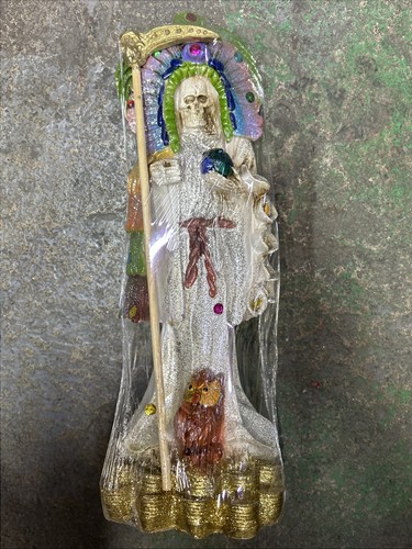 Santa muerte azteca bianca - muerte,