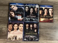 The Twilight Saga Collection Moon Eclipse Breaking Dawn Blu-ray Lot w Slipcover
