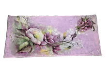 Piatto In Vetro Viola