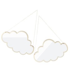  2 Pcs Specchio Cornice Legno