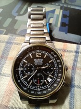 Casio Edifice 2711 EF 500D cronografo quarzo Funzionante