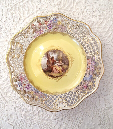 Antico piatto meissen - del, 1800