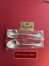Posate Servizio Insalata Christofle Perles 24 CM Metallo Argento Nuovo Blister