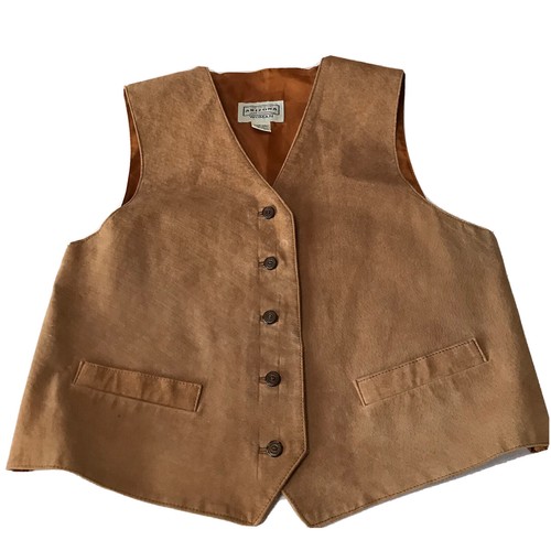 Gilet pelle vintage arizona - gilet,
