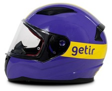 LS2 Helmets FF353 Rapid Casco Moto Casco Integrale - Getir Edition Viola/Giallo