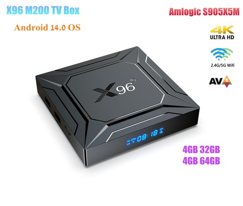 X96 m200 box android 14 - tv,
