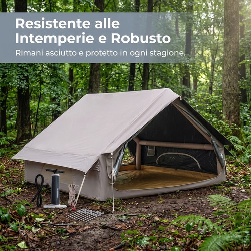 Tenda campeggio gonfiabile - campeggio,