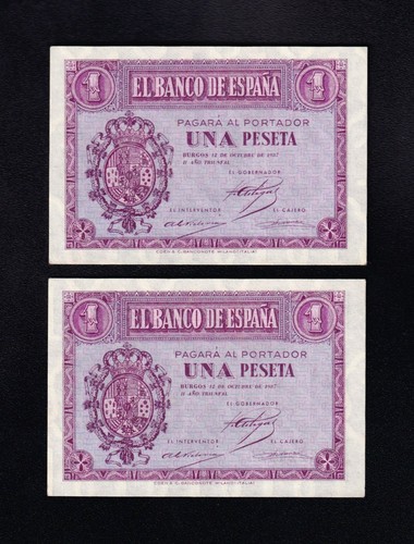 Pareja correlativa peseta - pareja,