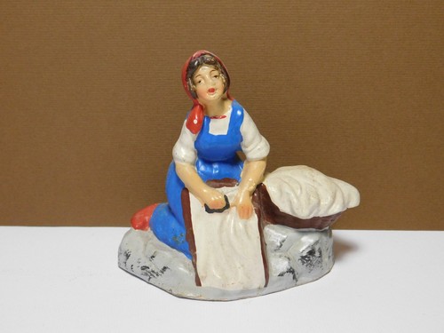 Vecchia statuina presepe - vecchia, in