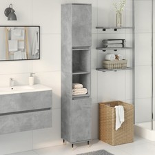 Armadietto Bagno Grigio