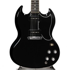 Gibson SG Special Ebony 2.845kg con custodia rigida 2024 chitarra elettrica