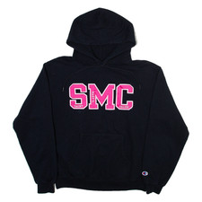 Felpa nera con cappuccio