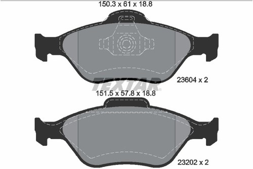 Textar 2360406 kit - -, pastiglie