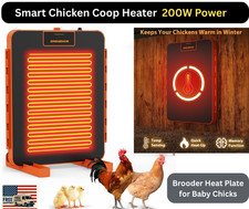 Riscaldatore Pollaio Smart con Sensore di Temperatura | Piastra Termica Radiante per Pulcini