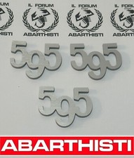 Abarth loghi 595 metallo - 595,