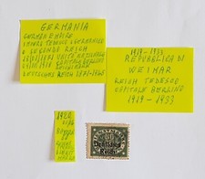 Francobollo 1920 Germania Weimar 60 Pfennig Bayern Bavaria Molto Raro Perfetto