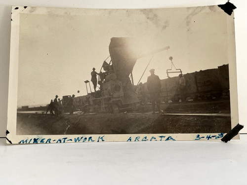 Antica foto betoniera - , al