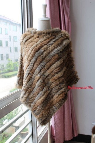 Poncho donna vera - , pelliccia