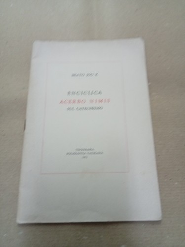 Enciclica acerbo nimis - enciclica,