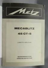 Metz Mecablitz 45 CT-5 Libretto istruzioni Operating instructions