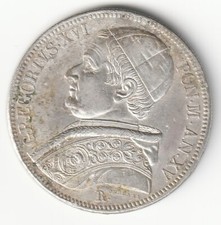 SCUDO 1845 GREGORY XVI -